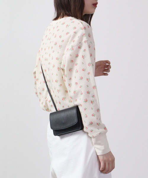 JEMORGAN（ジェーイーモーガン）の「JEMORGAN ワッフル花柄切替ロンT（パック入り）（Tシャツ/カットソー・レディース・ピンク/サックスブルー/ラベンダー・F）」の11枚目の写真