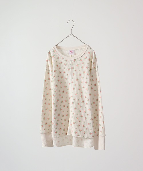 JEMORGAN（ジェーイーモーガン）の「JEMORGAN ワッフル花柄切替ロンT（パック入り）（Tシャツ/カットソー・レディース・ピンク/サックスブルー/ラベンダー・F）」の15枚目の写真