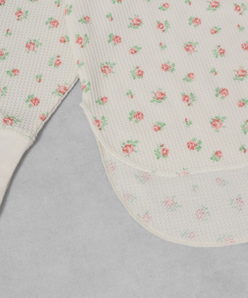 JEMORGAN（ジェーイーモーガン）の「JEMORGAN ワッフル花柄切替ロンT（パック入り）（Tシャツ/カットソー・レディース・ピンク/サックスブルー/ラベンダー・F）」の18枚目の写真