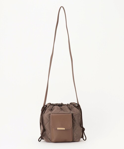 ANY(エニィ)の「キルティングドロストショルダーバッグ(ショルダーバッグ・レディース・ベージュ系/カーキ系/グレー系・F)」の2枚目の写真