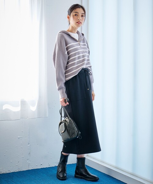 ANY(エニィ)の「キルティングドロストショルダーバッグ(ショルダーバッグ・レディース・ベージュ系/カーキ系/グレー系・F)」の7枚目の写真