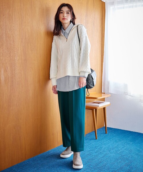 ANY(エニィ)の「キルティングドロストショルダーバッグ(ショルダーバッグ・レディース・ベージュ系/カーキ系/グレー系・F)」の6枚目の写真