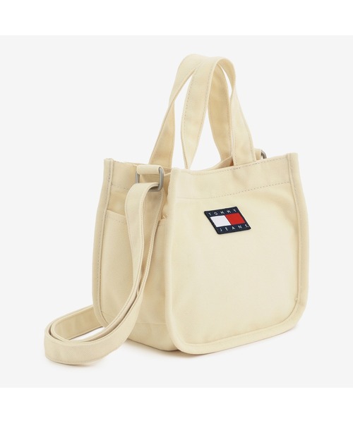 tommy jeans（トミー ジーンズ）の「ミニキャンバスショッパーバッグ（ショルダーバッグ・メンズ・ブラック/オフホワイト・FREE）」の5枚目の写真