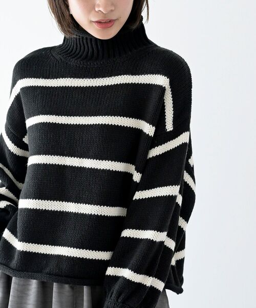 JOURNAL STANDARD MUSICハイネックプルオーバーボーダーニット JOURNAL STANDARD MUSICハイネックプルオーバーボーダーニット