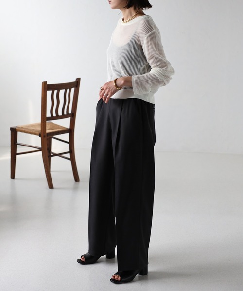 Bonjour Sagan（ボンジュールサガン）の「オープントゥヒールサンダル（サンダル・レディース・ブラック/アイボリー・L/M/S）」の9枚目の写真