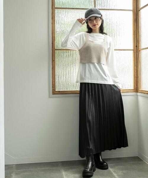 coen（コーエン）の「ボアキャップ（キャップ・レディース・ナチュラル/ダークグレー・FREE）」の19枚目の写真