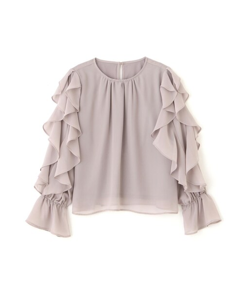 PROPORTION BODY DRESSING（プロポーションボディドレッシング）の「ラッフルシアーブラウス / 1213210905（シャツ/ブラウス・レディース・ブルー/グレー/ホワイト系その他・MEDIUM/SMALL）」の14枚目の写真