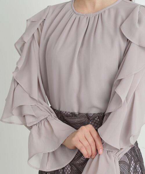 PROPORTION BODY DRESSING（プロポーションボディドレッシング）の「ラッフルシアーブラウス / 1213210905（シャツ/ブラウス・レディース・ブルー/グレー/ホワイト系その他・MEDIUM/SMALL）」の9枚目の写真