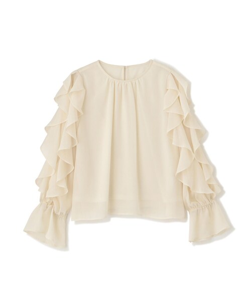 PROPORTION BODY DRESSING（プロポーションボディドレッシング）の「ラッフルシアーブラウス / 1213210905（シャツ/ブラウス・レディース・ブルー/グレー/ホワイト系その他・MEDIUM/SMALL）」の10枚目の写真