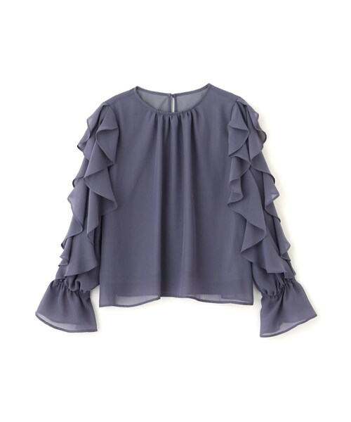 PROPORTION BODY DRESSING（プロポーションボディドレッシング）の「ラッフルシアーブラウス / 1213210905（シャツ/ブラウス・レディース・ブルー/グレー/ホワイト系その他・MEDIUM/SMALL）」の13枚目の写真