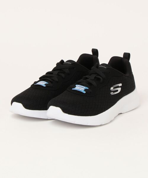 SKECHERS（スケッチャーズ）の「【SKECHERS】スケッチャーズ DYNAMIGHT 2.0 - EYE TO EYE（ダイナマイト 2.0 - アイ トゥ アイ）12964W レースアップスニーカー（スニーカー・レディース・ブラック×ホワイト/ブラック×ブラック/バーガンディー・25.0cm/23.5cm/24.5cm/24.0cm/23.0cm）」の2枚目の写真