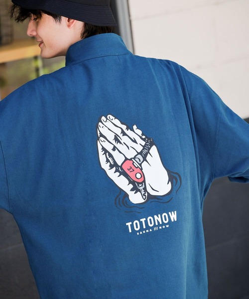 RAGEBLUE(レイジブルー)の「【TOTONOW/トトナウ】コラボハーフジップTシャツ(Tシャツ/カットソー・メンズ・ネイビー/ダークグリーン/ブラック/ホワイト・MEDIUM/LARGE)」の4枚目の写真