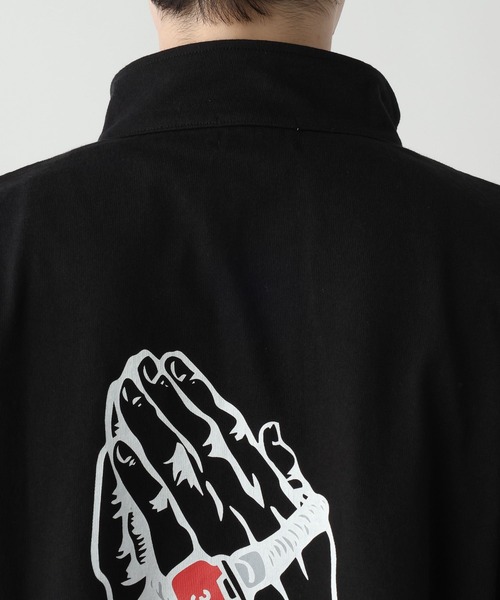 RAGEBLUE(レイジブルー)の「【TOTONOW/トトナウ】コラボハーフジップTシャツ(Tシャツ/カットソー・メンズ・ネイビー/ダークグリーン/ブラック/ホワイト・MEDIUM/LARGE)」の17枚目の写真