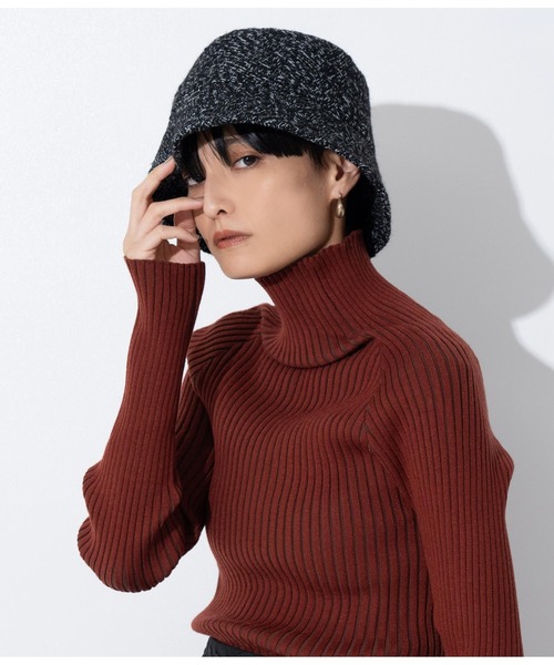 Settimissimo（セッティミッシモ）の「ツイードバケットハット（ハット・レディース・オフホワイト/ブラック・FREE）」の6枚目の写真