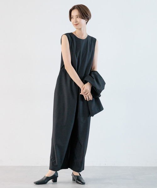 LEPSIM（レプシィム）の「【jours heureux】【2点セット】ジャケットセットオールインワン　971342（つなぎ/オールインワン・レディース・ネイビー/ブラック・LARGE/MEDIUM）」の8枚目の写真