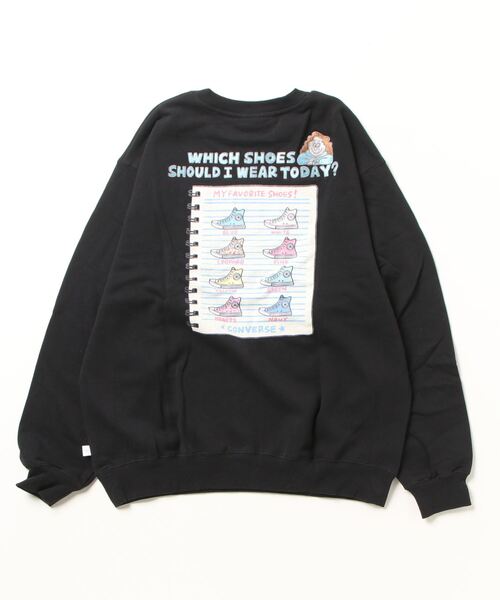 CONVERSE(コンバース)の「【 CONVERSE / コンバース 】 WANPAKU HOUSE コラボグラフィック プリント スウェット プルオーバー MNY 3487-8820(スウェット・レディース・ホワイト系その他/オフホワイト/ブラック系その他/ブラック・LARGE/MEDIUM)」の18枚目の写真