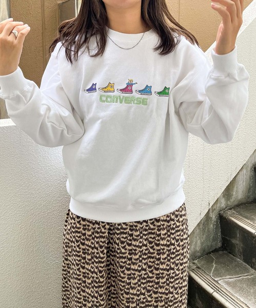 CONVERSE(コンバース)の「【 CONVERSE / コンバース 】 WANPAKU HOUSE コラボグラフィック プリント スウェット プルオーバー MNY 3487-8820(スウェット・レディース・ホワイト系その他/オフホワイト/ブラック系その他/ブラック・LARGE/MEDIUM)」の10枚目の写真