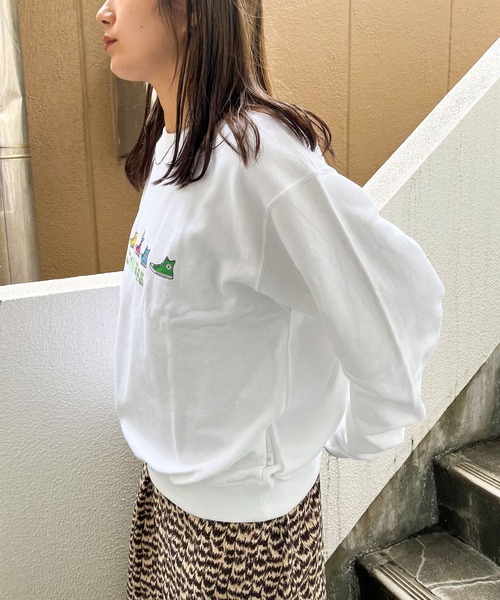 CONVERSE(コンバース)の「【 CONVERSE / コンバース 】 WANPAKU HOUSE コラボグラフィック プリント スウェット プルオーバー MNY 3487-8820(スウェット・レディース・ホワイト系その他/オフホワイト/ブラック系その他/ブラック・LARGE/MEDIUM)」の12枚目の写真
