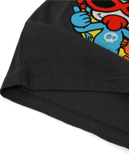 HYSTERIC MINI（ヒステリックミニ）の「BABY HYSTERIC DEVILKIN JOINING PINKY ラグランTシャツ（Tシャツ/カットソー・キッズ・ホワイト/ブラック/イエロー・80/90）」の10枚目の写真