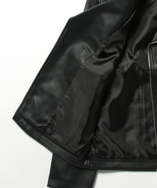 STYLEBLOCK（スタイルブロック）の「PUレザーダブルライダース（ライダースジャケット・メンズ・ワイン/ブラック/ネイビー/ブルー・LL/M/L）」の6枚目の写真