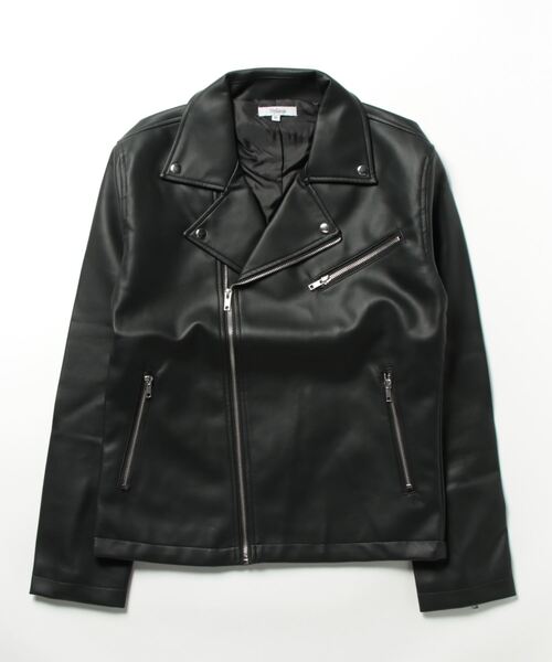 STYLEBLOCK（スタイルブロック）の「PUレザーダブルライダース（ライダースジャケット・メンズ・ワイン/ブラック/ネイビー/ブルー・LL/M/L）」の7枚目の写真