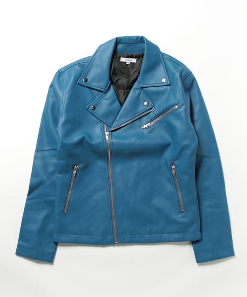 STYLEBLOCK（スタイルブロック）の「PUレザーダブルライダース（ライダースジャケット・メンズ・ワイン/ブラック/ネイビー/ブルー・LL/M/L）」の9枚目の写真