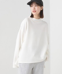 OMNES | ダンボールニットスタンドカラー長袖プルオーバー(Tシャツ/カットソー)