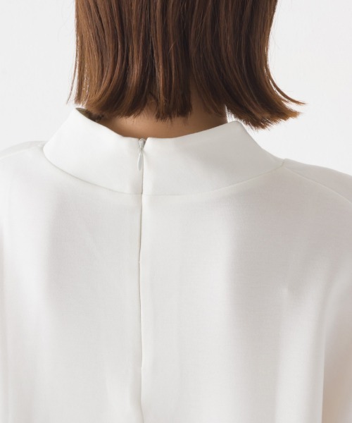 ダンボールニットスタンドカラー長袖プルオーバー（Tシャツ/カットソー