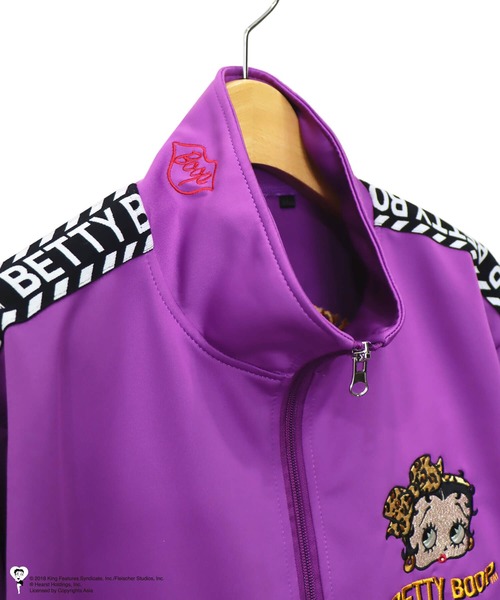 BETTY BOOP（ベティ・ブープ）の「LOWBLOW KNUCKLE / ローブローナックル / BETTY BOOP / あの娘はBETTYジャージ (M2)（ジャージ・メンズ・パープル/ブラック・M/L/XXL/XL）」の18枚目の写真