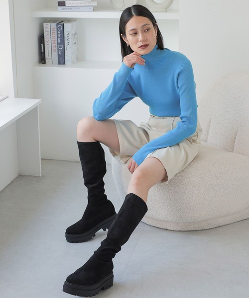 LOWRYS FARM(ローリーズファーム)の「マシンウォッシャブルタートル 967405(ニット/セーター・レディース・ブラック/グレー/レッド/オレンジ/ブルー/グリーン/アイボリー・FREE)」の10枚目の写真