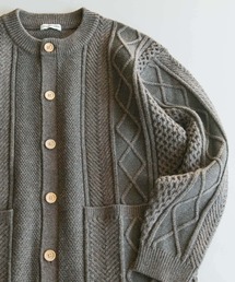 URBAN RESEARCH DOORS | アラン編みクルーネックニットカーディガン(カーディガン/ボレロ)