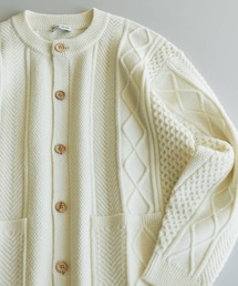 URBAN RESEARCH DOORS（アーバンリサーチドアーズ）の「アラン編みクルーネックニットカーディガン（カーディガン/ボレロ・メンズ）」