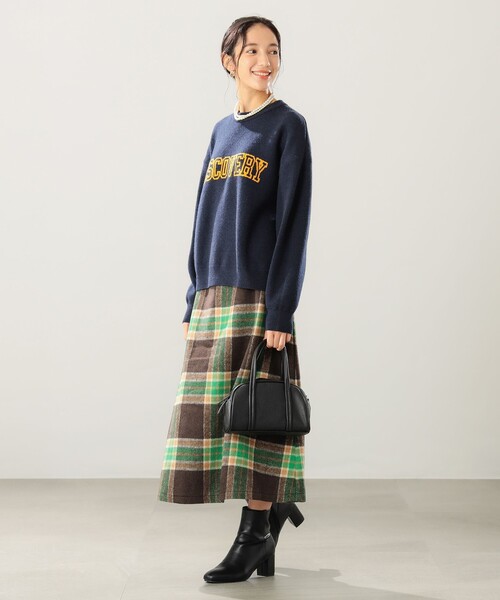 B:MING by BEAMS(ビーミングバイビームス)の「B:MING by BEAMS / ロゴ ジャカード ニット(ニット/セーター・レディース・ライトグレー/ネイビー/ホワイト系その他5・ONE SIZE)」の13枚目の写真