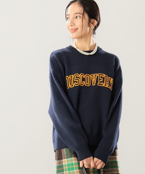 B:MING by BEAMS(ビーミングバイビームス)の「B:MING by BEAMS / ロゴ ジャカード ニット(ニット/セーター・レディース・ライトグレー/ネイビー/ホワイト系その他5・ONE SIZE)」の15枚目の写真