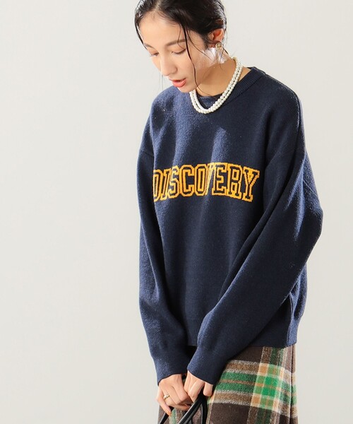 B:MING by BEAMS(ビーミングバイビームス)の「B:MING by BEAMS / ロゴ ジャカード ニット(ニット/セーター・レディース・ライトグレー/ネイビー/ホワイト系その他5・ONE SIZE)」の16枚目の写真