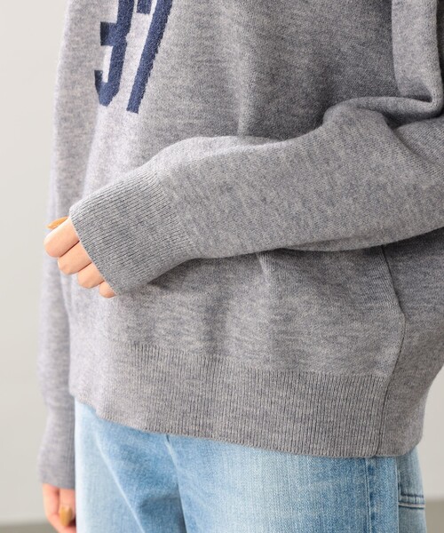 B:MING by BEAMS(ビーミングバイビームス)の「B:MING by BEAMS / ロゴ ジャカード ニット(ニット/セーター・レディース・ライトグレー/ネイビー/ホワイト系その他5・ONE SIZE)」の21枚目の写真