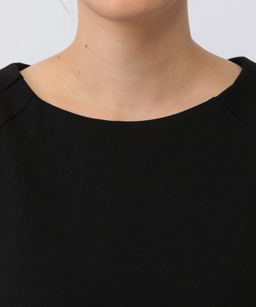 A part by（アパートバイ）の「ダンボールペプラムプルオーバー_長袖/（Tシャツ/カットソー・レディース・アイボリー/ブラック・FREE）」の15枚目の写真