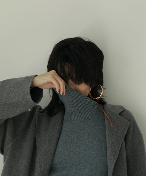 ETRE TOKYO（エトレトウキョウ）の「ダブルブレストリバーロングコート（チェスターコート・レディース・グレー/ベージュ・M/S）」の7枚目の写真