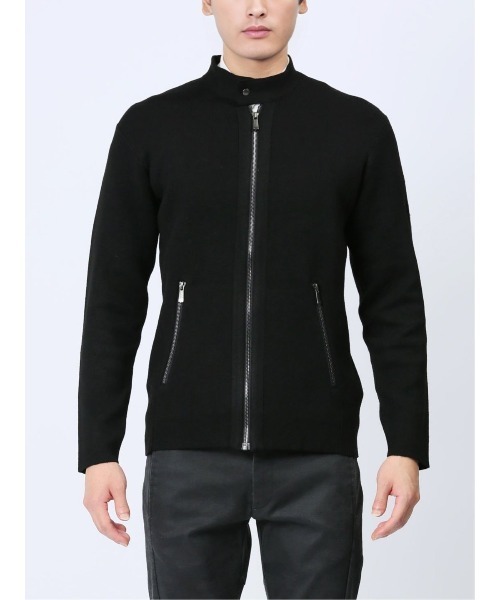 renoma HOMME（レノマオム）の「レノマ オム ライダース ニットアウター（カーディガン/ボレロ・メンズ・ブラック/ベージュ・LARGE/X-LARGE/MEDIUM）」の9枚目の写真