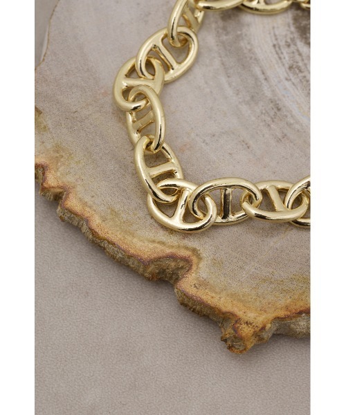 AZUL by moussy（アズールバイマウジー）の「ANCHOR CHAIN BRACELET（ブレスレット・メンズ・ゴールド/ブラック/シルバー・FREE）」の10枚目の写真