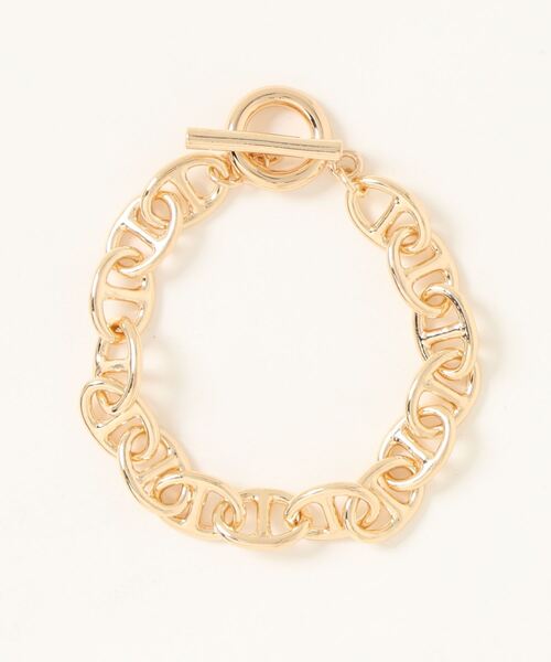 AZUL by moussy（アズールバイマウジー）の「ANCHOR CHAIN BRACELET（ブレスレット・メンズ・ゴールド/ブラック/シルバー・FREE）」の12枚目の写真