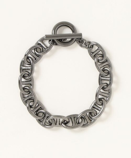 AZUL by moussy（アズールバイマウジー）の「ANCHOR CHAIN BRACELET（ブレスレット・メンズ・ゴールド/ブラック/シルバー・FREE）」の13枚目の写真