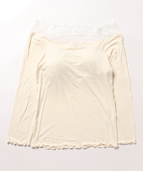 apres jour clair(アプレジュールクレア)の「【apres jour clair】カップ付きオフショルインナー【ZOZOTOWN限定アイテム】(Tシャツ/カットソー・レディース・アイボリー/ブラック・フリー/X-LARGE)」の11枚目の写真