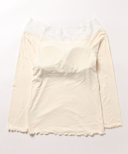 apres jour clair(アプレジュールクレア)の「【apres jour clair】カップ付きオフショルインナー【ZOZOTOWN限定アイテム】(Tシャツ/カットソー・レディース・アイボリー/ブラック・フリー/X-LARGE)」の10枚目の写真