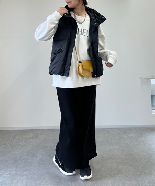 un dix cors（アンディコール）の「裏起毛ナロースカート（スカート・レディース・ブラック/グリーン・FREE）」の15枚目の写真