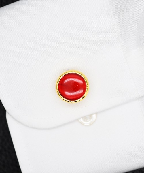 Fun & Daily（ファンアンドデイリー）の「F&D : カラーストーンカフリンクス（カフリンクス・メンズ・ホワイト/グリーン/レッド/ブラック・FREE）」の14枚目の写真