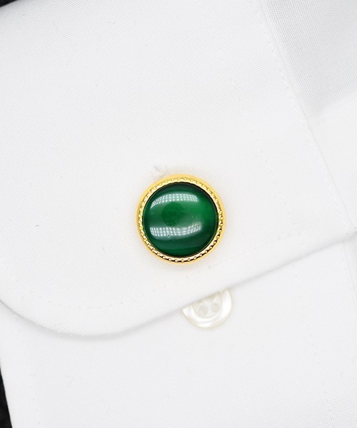 Fun & Daily（ファンアンドデイリー）の「F&D : カラーストーンカフリンクス（カフリンクス・メンズ・ホワイト/グリーン/レッド/ブラック・FREE）」の16枚目の写真