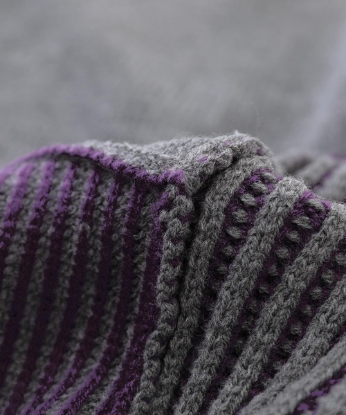 osharewalker（オシャレウォーカー）の「『2重臼ミックスニット』（ニット/セーター・レディース・ブラック/杢グレー・FREE）」の15枚目の写真