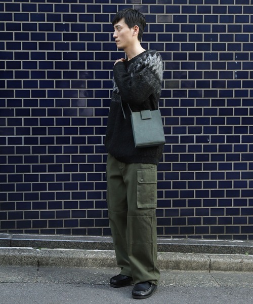 niko and...（ニコアンド）の「ベルト付きスクエアショルダーバッグ（ショルダーバッグ・メンズ・ブルー/ブラック/オフホワイト・FREE）」の15枚目の写真