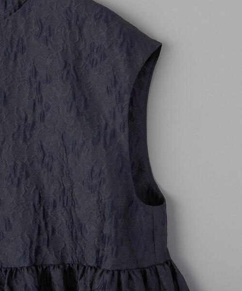ユナイテッドアローズ　ツートーン ジャガード ベスト　ネイビー UNITED ARROWS（ユナイテッドアローズ）の「ツートーン ジャ